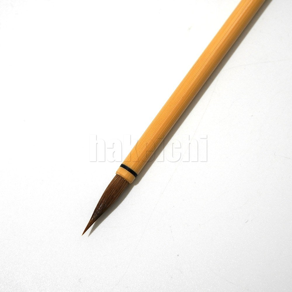 きくや筆本舗 20-111 きくや水筆 赤毛 (太さ 6mm×毛丈25mm) かため 半紙2-4字 1本