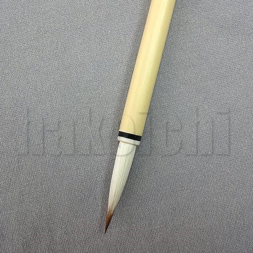 きくや筆本舗 20-202 紫雲 白毛 (太さ 6mm×毛丈31mm) ややかため 半紙2-4字 1本