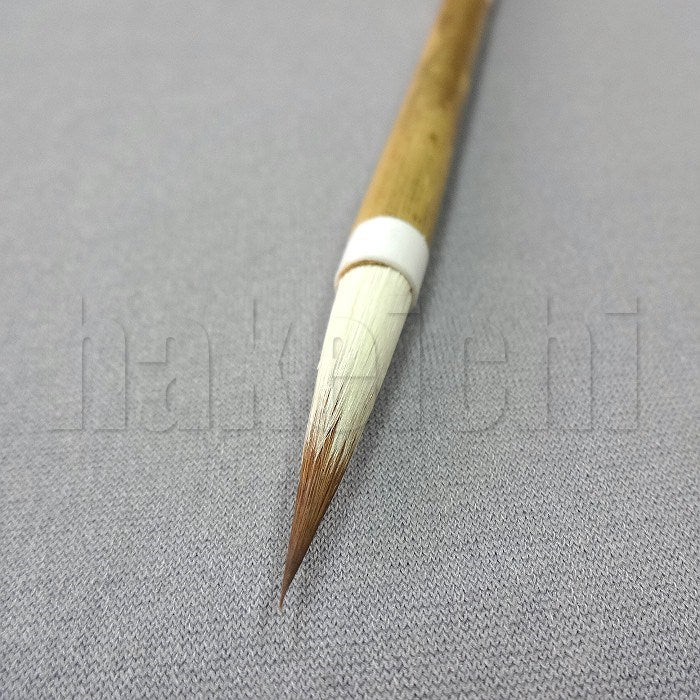 きくや筆本舗 20-204 智育 白毛 (太さ 6mm×毛丈30mm) ややかため 細字用 1本