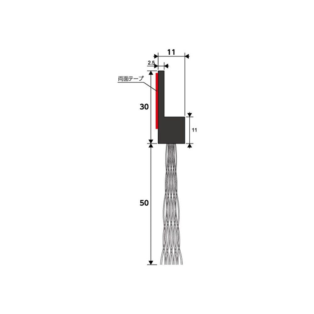 バーテック 防虫・防塵ブラシ 文虫研認定器材 バーカット MLA Hタイプ 1本