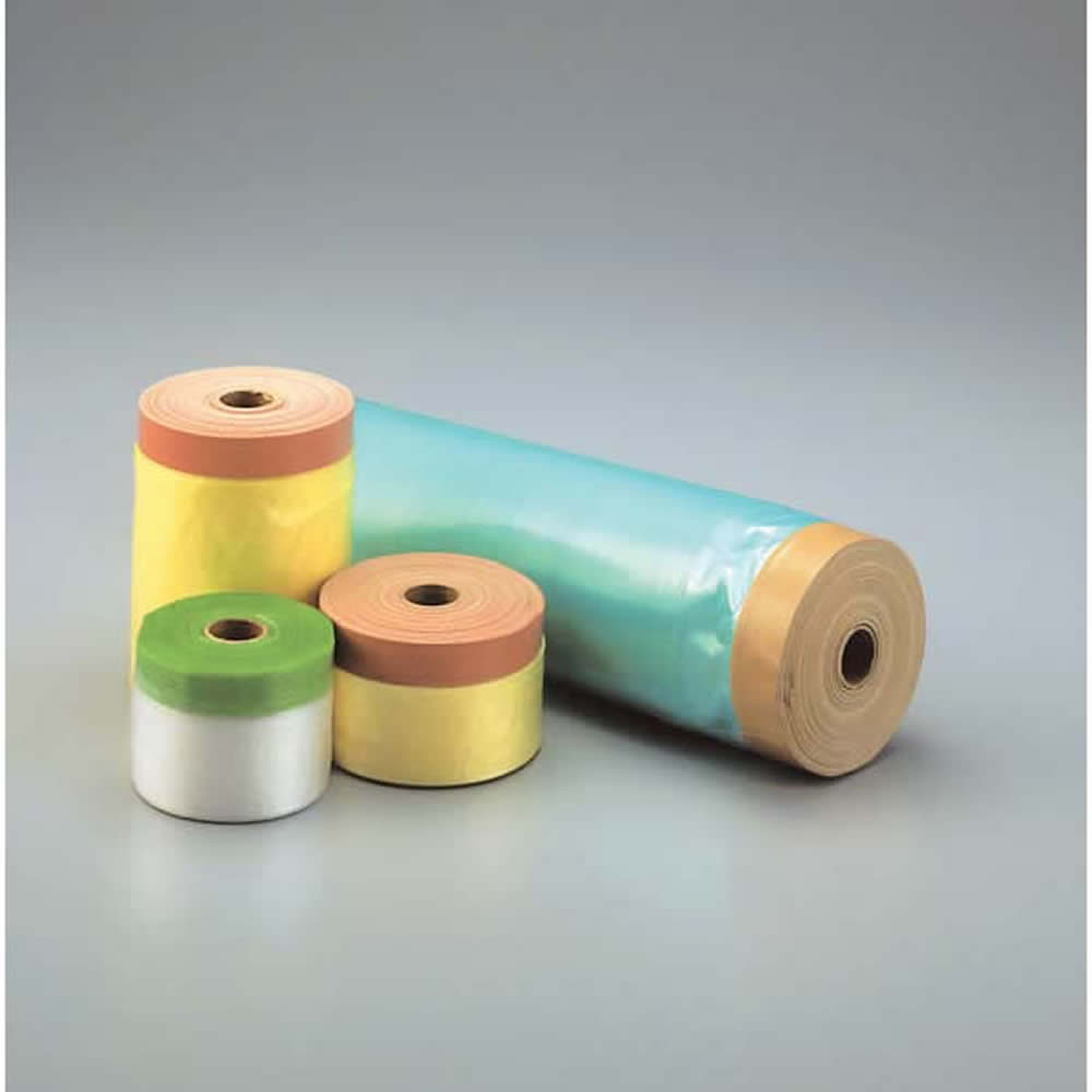 リシン用 厚口 布マスキーNo.1 テープ付きフィルム 20m巻 1箱|布マスカー