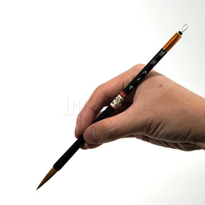 きくや筆本舗 20-301 澄渓 赤毛 (太さ 6.5mm×毛丈33mm) かため 作品、賞状・目録 1本