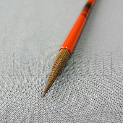 きくや筆本舗 20-223 朱 (太さ 5mm×毛丈25mm) かため 半紙2-4字 1本