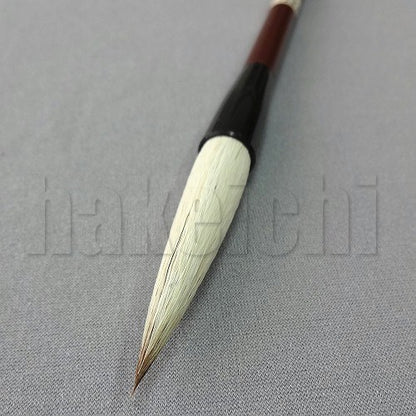 きくや筆本舗 10-154 敦煌 白毛 (太さ 11mm×毛丈54mm) ややかため 半紙2-4字 1本