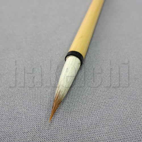 きくや筆本舗 20-049 東北 白毛 (太さ 6mm×毛丈26mm) かため 学童用 1本