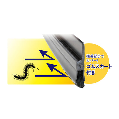 バーテック 防虫・防塵ブラシ ムカデ ヤスデ対策 ドアドアムカデン DM-MKDN 1M 1個