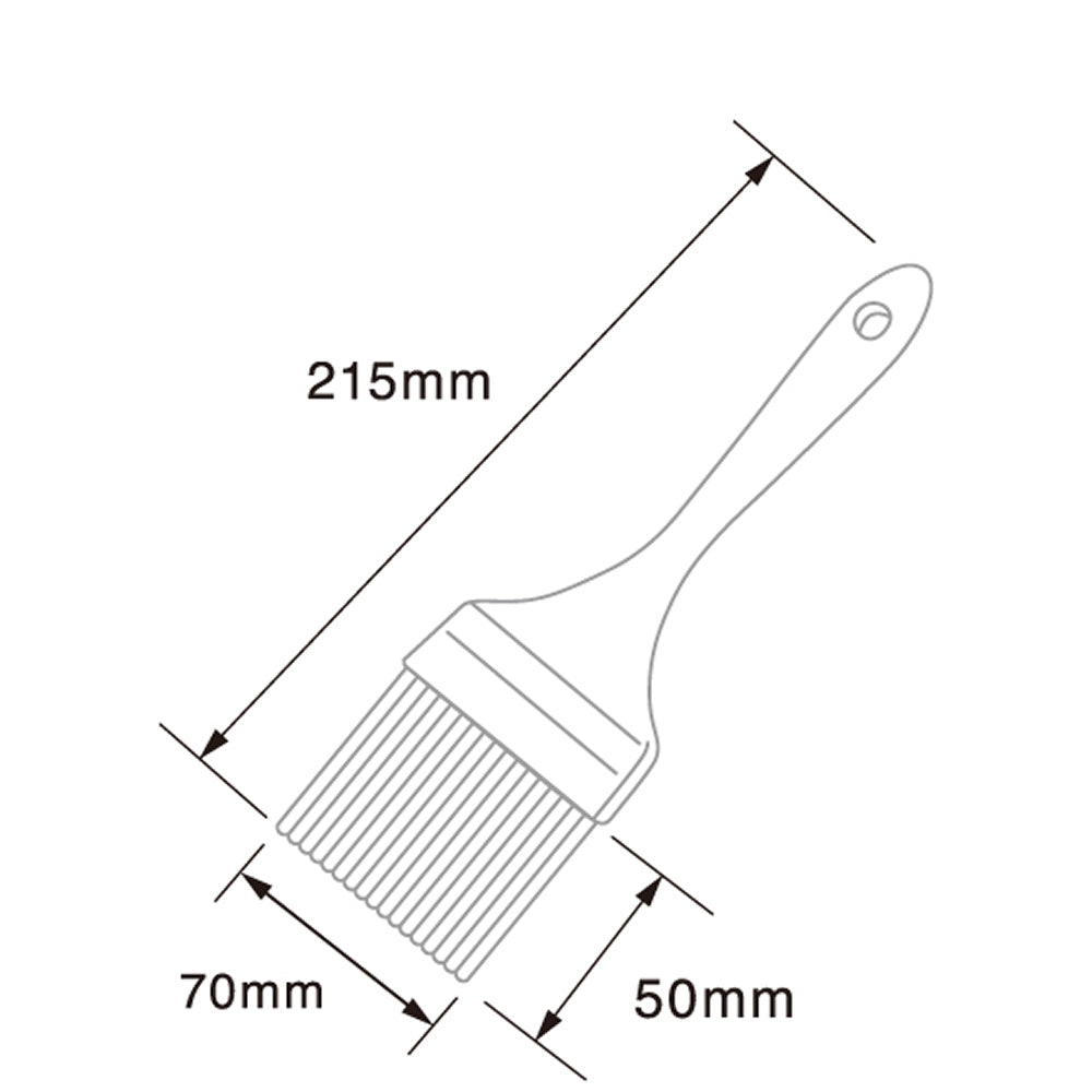 バーテック バーキュートプラス カラーペストリーブラシ 幅70mm BCPB-70 1個