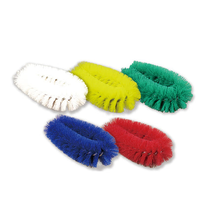 バーテック バーキュートプラス 衛生管理用たわし Mサイズ ハード 5個セット(白青赤黄緑 1色ずつ)