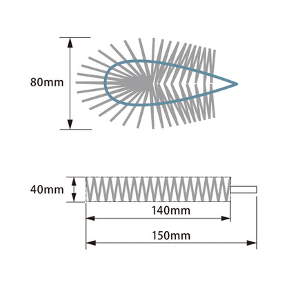 バーテック バーキンタ 衛生管理用たわし 3個セット BCTA-MD0.6 62808603 ｜感染対策 BURRTEC 衛生管理 代引不可