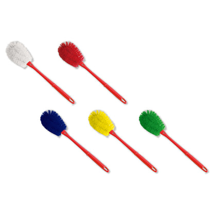 バーテック 衛生管理ブラシ バーキュート 柄付きたわし Mサイズ  柄色 赤 ハード 1本 全5色