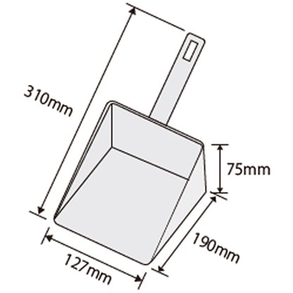バーテック 衛生管理ブラシ バーキンタ ハンドスコップ 中  1個 BCHS-M｜ 代引不可