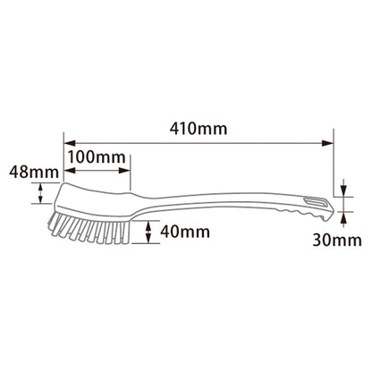 バーテック BURRTEC 衛生管理 バーキュートプラス 長柄ブラシ ハード  BCP-NH 1個  ｜代金引換不可