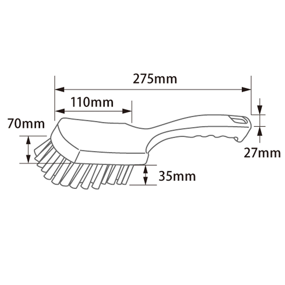 バーテック BURRTEC 衛生管理 バーキュートプラス 短柄ブラシ ソフト  BCP-TS 1個 ｜代金引換不可