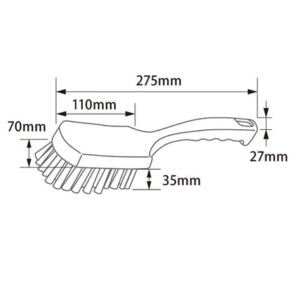 バーテック BURRTEC 衛生管理 バーキュートプラス 短柄ブラシ ソフト  BCP-TS 1個 ｜代金引換不可