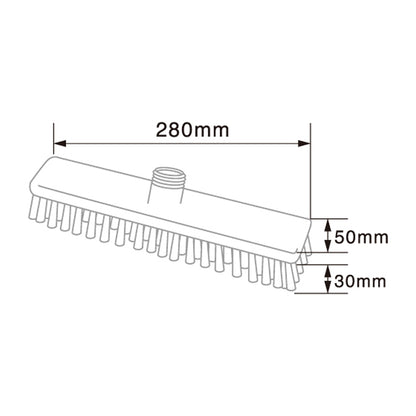 バーテック BURRTEC 衛生管理 バーキュートプラス デッキブラシ ヘッド BCP-D 1本 ｜ 代引不可