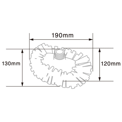 バーテック 衛生管理ブラシ バーキュートプラス タンクブラシ BCP-TB 1個 ｜ 代引不可