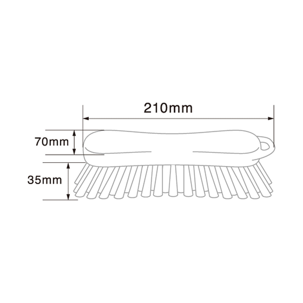 バーテック BURRTEC 衛生管理 バーキュートプラス ハンドスクラブブラシ  BCP-SB 1本  ｜代金引換不可