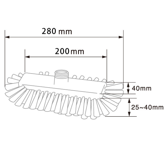 バーテック バーキュートプラス ワイドデッキブラシ ヘッド BCP-WD 1本 ｜代金引換不可