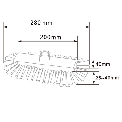 バーテック バーキュートプラス ワイドデッキブラシ ヘッド BCP-WD 1本 ｜代金引換不可