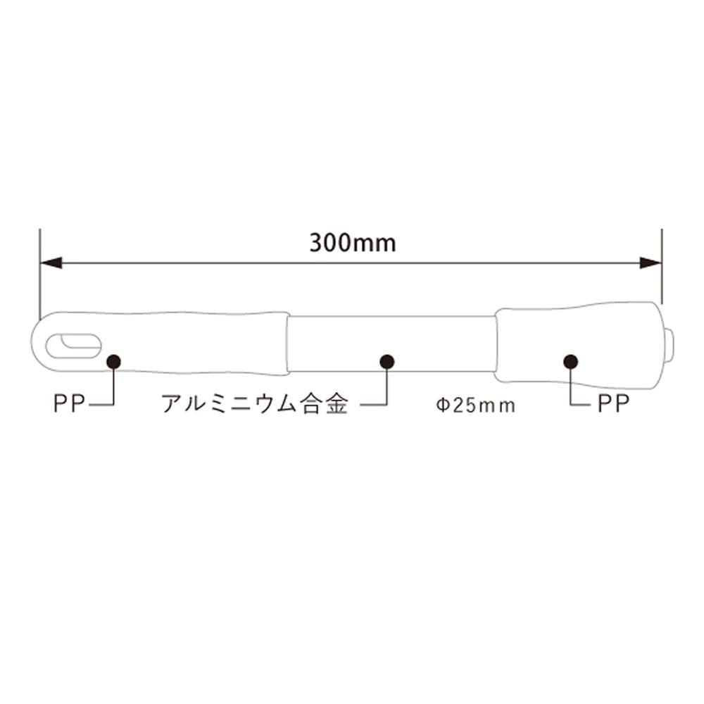 バーテック BURRTEC 衛生管理 バーキュートプラス ハンドル 300 BCP-HSGA300 1本 ｜代金引換不可