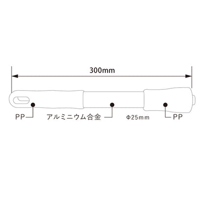 バーテック BURRTEC 衛生管理 バーキュートプラス ハンドル 300 BCP-HSGA300 1本 ｜代金引換不可