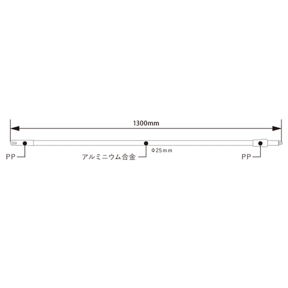バーテック 衛生管理ブラシ バーキュートプラス ハンドル 1300 BCP-HSGA 1個  ｜代引不可