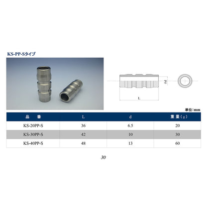 ワンタッチカプラ プラグ SUS304  KS-PP-S｜共栄ハイドリック