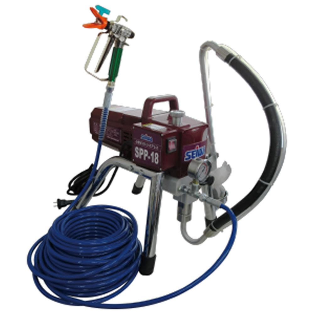 精和産業 小型ピストン電動エアレス SPP-18｜塗装機 SEIWA エアレス ピストン式ポンプ 代金引換不可